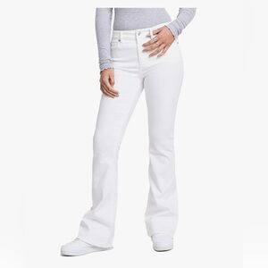 OAT New York Contemporary White High Rise Flared Denim Jean Women’s size 26 NWT